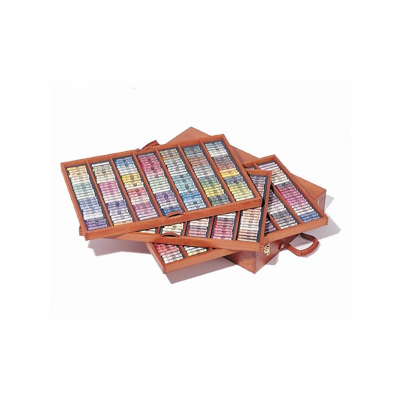 COFFRET BOIS VIDE 525 PASTELS