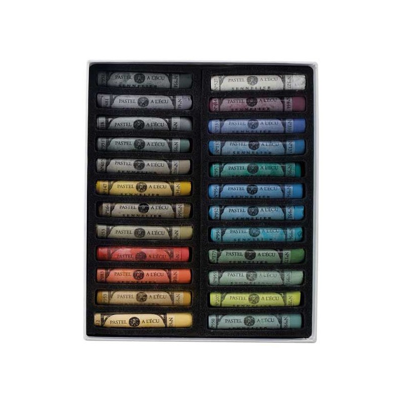 BOITE CARTON 24 PASTELS A L ECU PAYSAGE