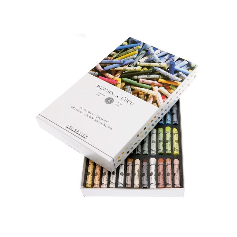 BOITE CARTON 48 PASTELS A L ECU PAYSAGE