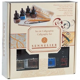 COFFRET 4 FLACONS ENCRE 30 ML ET ACCESSOIRES