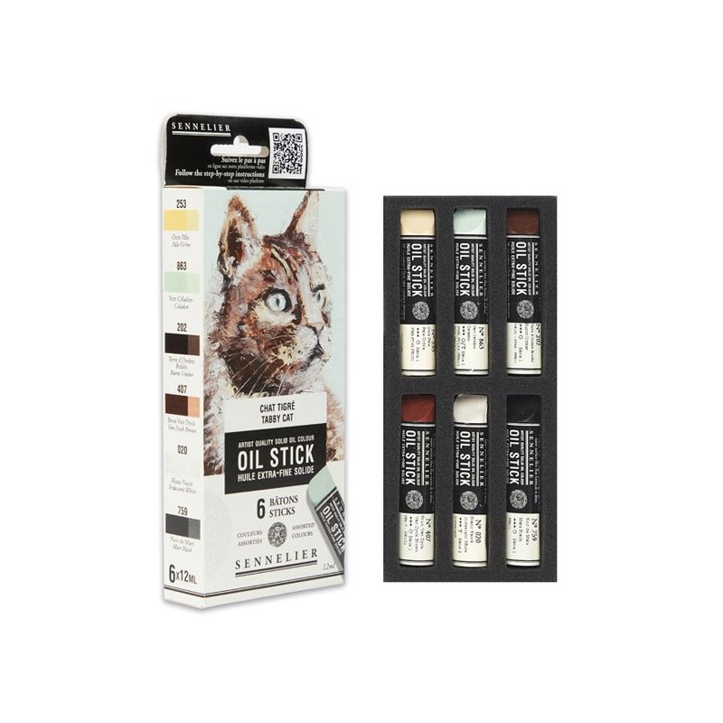 ETUI 6 MINI OIL STICK CHAT TIGRE