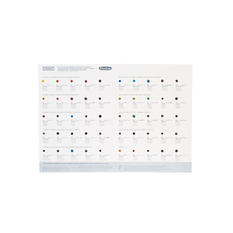 DOT CARD POUR TESTS 50 COULEURS AQUARELLE SUPER GRANULANTES