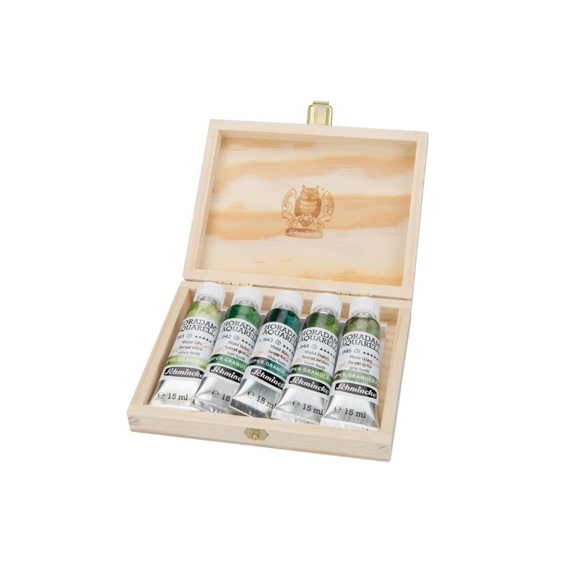 COFFRET BOIS 5 TUBES 15 ML HORADAM SUPER GRANULANTES FÔRET