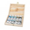 COFFRET BOIS 5 TUBES 15 ML HORADAM SUPER GRANULANTES GLACIER