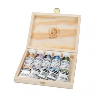 COFFRET BOIS 5 TUBES 15 ML HORADAM SUPER GRANULANTES TOUNDRA