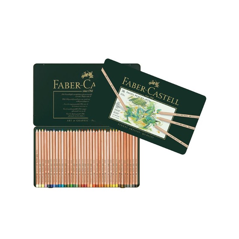 COFFRET METAL 36 CRAYONS PITT PASTEL