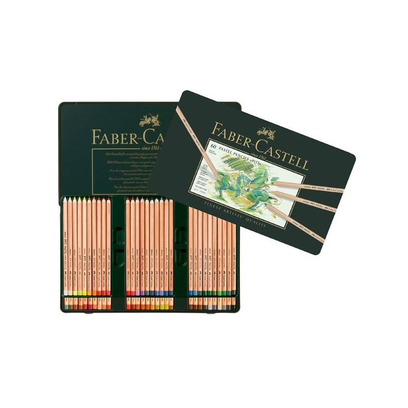 COFFRET METAL 60 CRAYONS PITT PASTEL