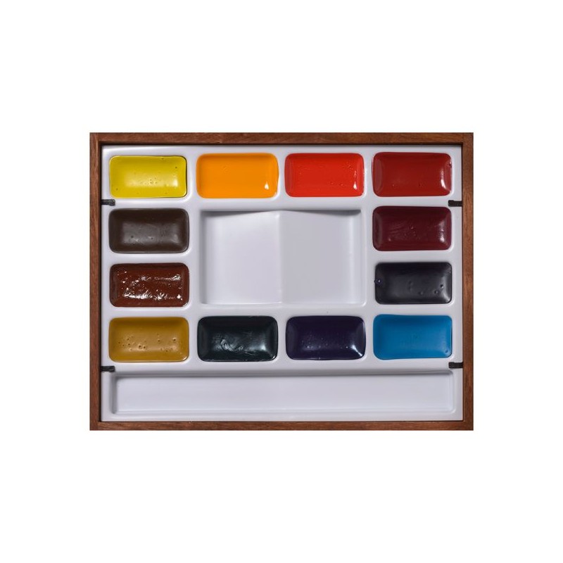 COFFRET ACAJOU 3 PALETTES + 12 COULEURS SELECTION CLASSIQUE