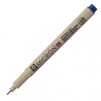 PIGMA MICRON  POINTE CALIBREE 08 - 0.50 MM - BLEU ROI