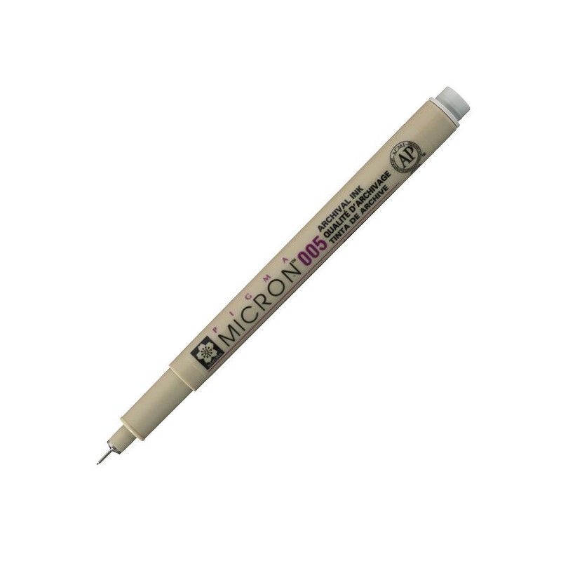 PIGMA MICRON  POINTE CALIBREE 005 - 0.20 MM - GRIS FROID CLAIR