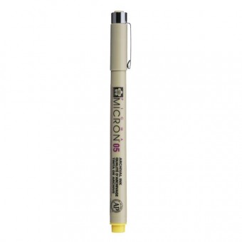 PIGMA MICRON  POINTE CALIBREE 05 - 0.45 MM - JAUNE