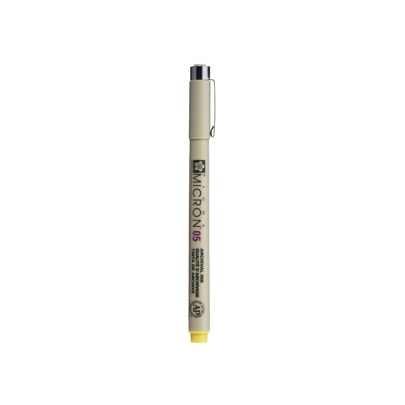 PIGMA MICRON  POINTE CALIBREE 05 - 0.45 MM - JAUNE