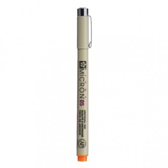 PIGMA MICRON  POINTE CALIBREE 05 - 0.45 MM - ORANGE