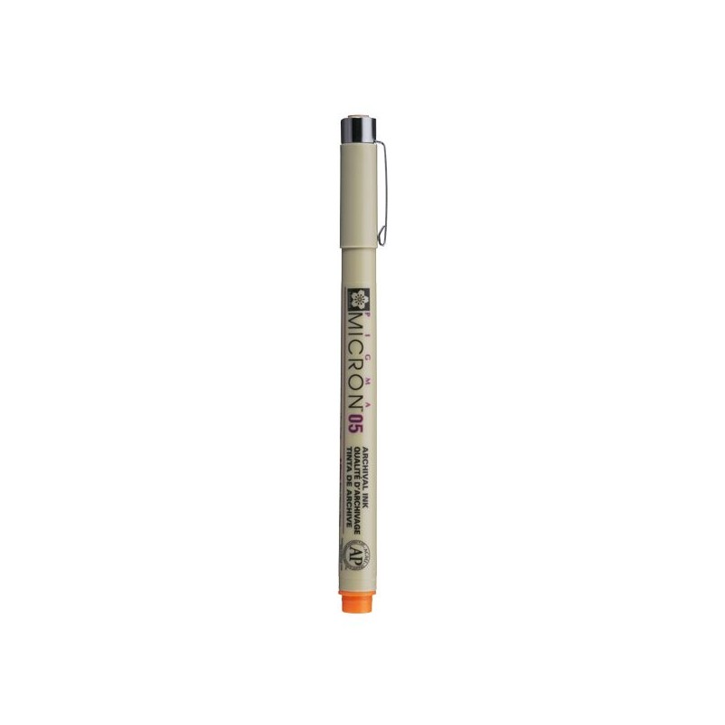 PIGMA MICRON  POINTE CALIBREE 05 - 0.45 MM - ORANGE