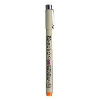 PIGMA MICRON  POINTE CALIBREE 005 - 0.20 MM - ORANGE