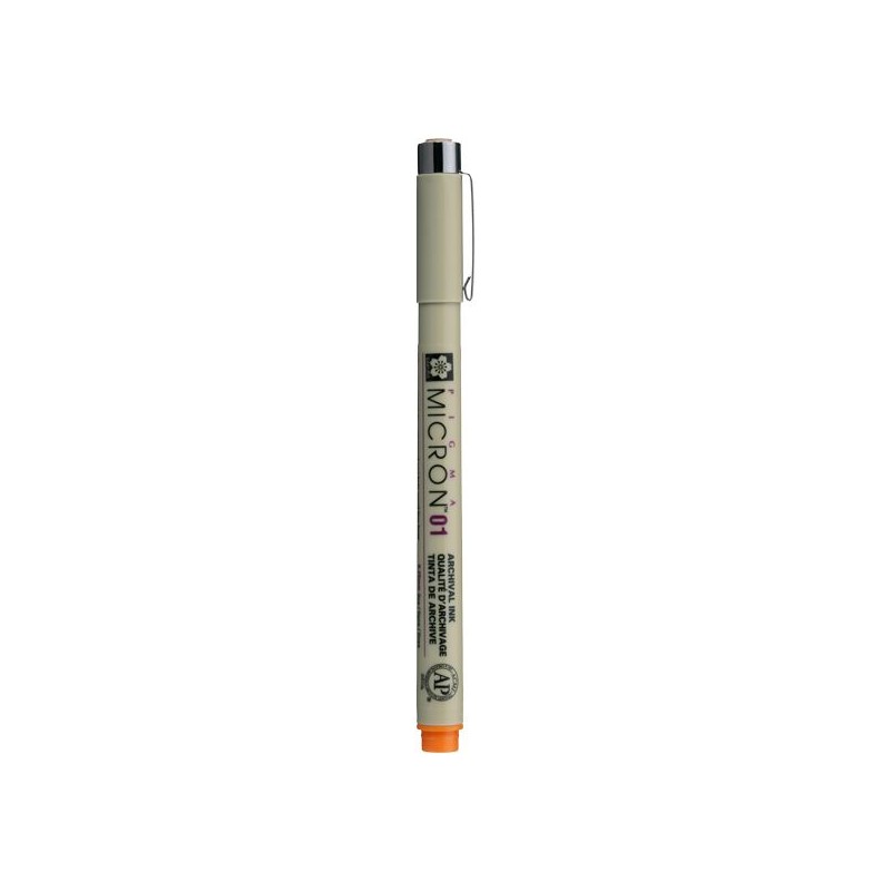 PIGMA MICRON  POINTE CALIBREE 01 - 0.25 MM - ORANGE