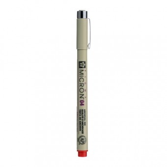 PIGMA MICRON  POINTE CALIBREE 04 - 0.40 MM - ROUGE