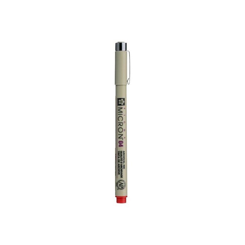 PIGMA MICRON  POINTE CALIBREE 04 - 0.40 MM - ROUGE