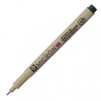 PIGMA MICRON  POINTE CALIBREE 08 - 0.50 MM - VERT CHASSEUR