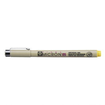 PIGMA MICRON  POINTE CALIBREE 05 - 0.45 MM - JAUNE