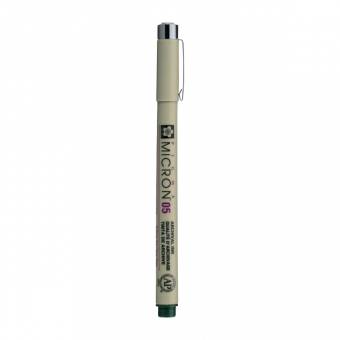 PIGMA MICRON  POINTE CALIBREE 05 - 0.45 MM - VERT CHASSEUR