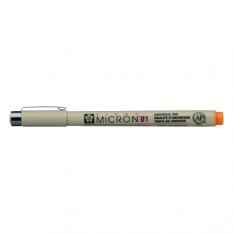 PIGMA MICRON  POINTE CALIBREE 01 - 0.25 MM - ORANGE