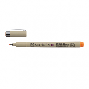 PIGMA MICRON  POINTE CALIBREE 08 - 0.50 MM - ORANGE