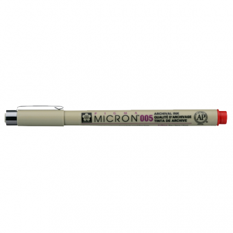 PIGMA MICRON  POINTE CALIBREE 005 - 0.20 MM - ROUGE