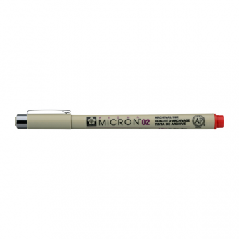 PIGMA MICRON  POINTE CALIBREE 02 - 0.30 MM - ROUGE