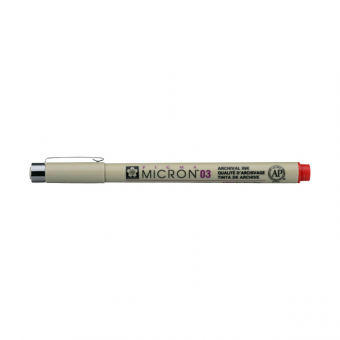 PIGMA MICRON  POINTE CALIBREE 03 - 0.35 MM - ROUGE