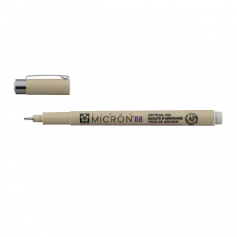 PIGMA MICRON  POINTE CALIBREE 08 - 0.50 MM - GRIS FROID CLAIR