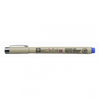 PIGMA MICRON  POINTE CALIBREE 02 - 0.30 MM - BLEU