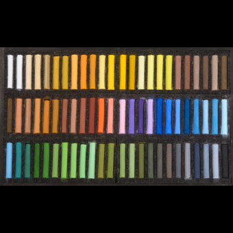 COFFRETS PASTELS SECS EXTRA FINS COFFRET BOIS 72 PASTELS CIELS ET SAISONS